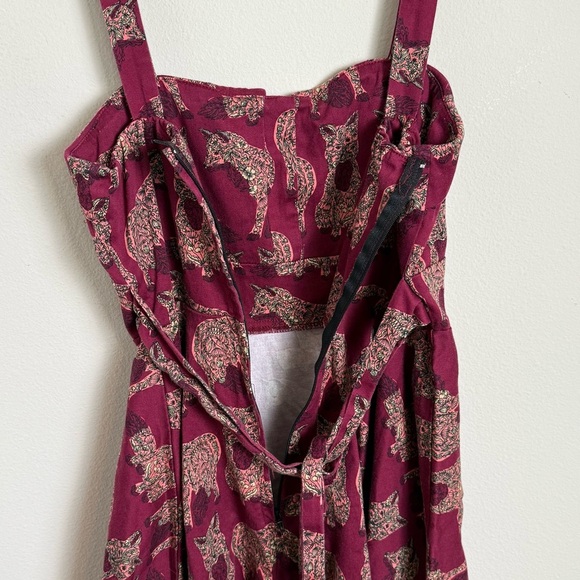 Dolls & Dames Fox A Line Mini Dress Size Medium - Picture 6 of 8
